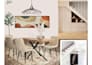 create an interior design mood board with a shopping list